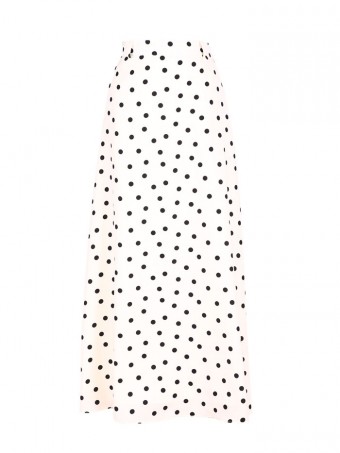 [SALE]  Jane Dotted Skirt - Milky Cream